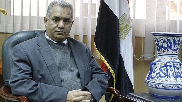 Mamdouh El Damaty, en su despacho de El Cairo durante la entrevista