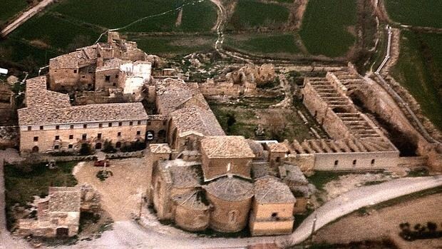 Vista aérea del Monasterio de Sigena, en Huesca