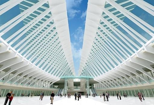 El intercambiador de Calatrava en el World Trade Center echa por fin a volar