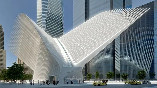 El intercambiador de Calatrava en el World Trade Center echa por fin a volar