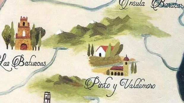 Ilustración de David de las Heras en «Atlas de la España imaginaria»