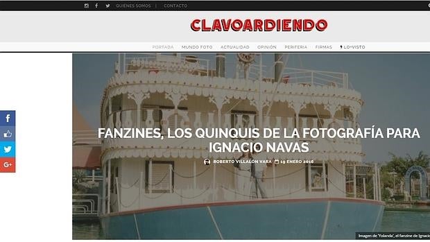 Detalle del diseño y algunos de los contenidos de «Clavoardiendo»