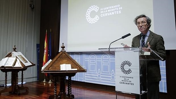 El secretario de Estado de Cultura, José María Lassalle, durante la reunión plenaria de la Comisión Nacional del IV Centenario de la muerte de Cervantes