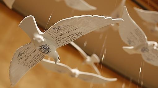 Fragmento de una instalación de Manal AlDowayan