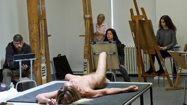 Iggy Pop posa en la Academia de Arte de Nueva York