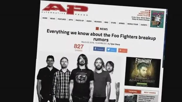 Imagen del vídeo de Foo Fighters