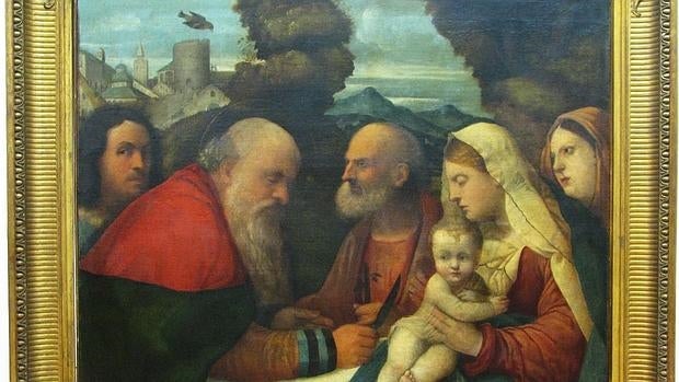 «Presentación de Jesús en el Templo», de Girolamo Dai Libri, uno de los tres cuadros recuperados