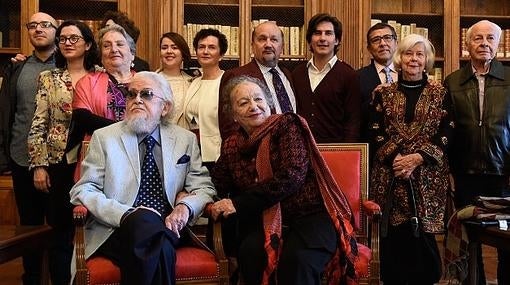 La familia Del Paso, fotografiada poco después del acto