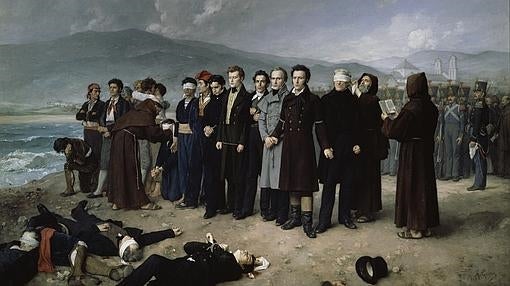 Fusilamiento de Torrijos, de Antonio Gisbert