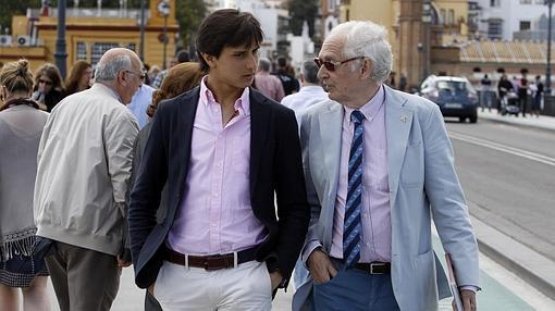 Andrés Amorós y Andrés Roca Rey, durante la entrevista en Sevilla