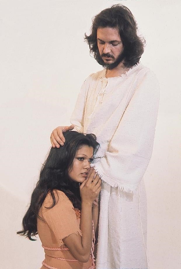 Ángela Carrasco y Camilo Sesto, en «Jesucristo Superstar»