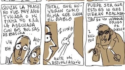 Un fragmento de «Turista accidental» (Astiberri)