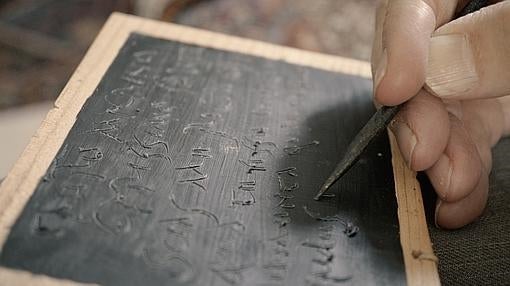 Reconstrucción de la tablilla