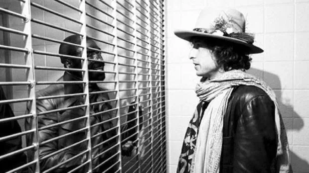 Bob Dylan visita a «Hurricane» Carter, al que dedicó una canción