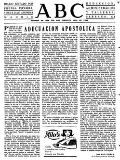 La Tercera que José María Pemán publicó el 18 de mayo de 1966