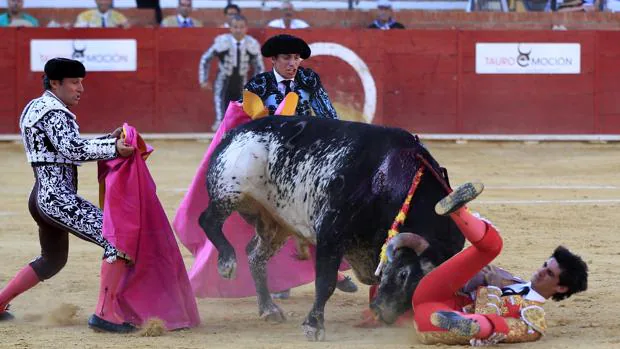 El torero segoviano de 29 años Víctor Barrio, esta tarde en la plaza de toros de Teruel, tras la cornada mortal