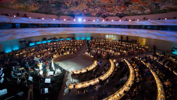Concierto del Mediterráneo en la sala de los Derechos Humanos de la ONU