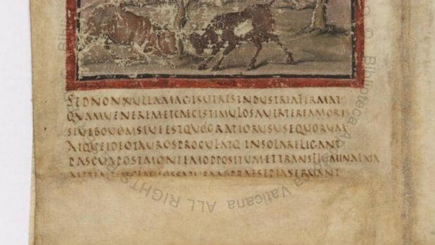 El Vaticano digitaliza un manuscrito de la Eneida de hace 1.600 años