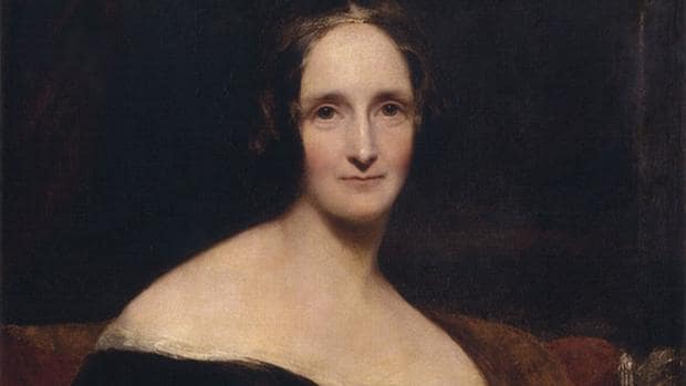 Retrato de Mary Shelley de Richard Rothwell