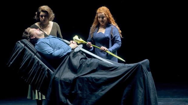 Un momento de la representación de «Tristán e Isolda» en Bayreuth