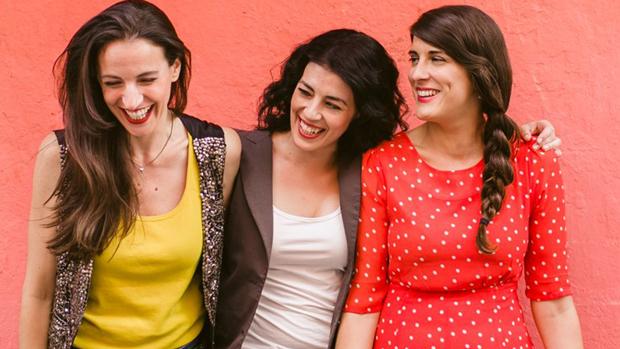 Las actrices Marta Romero, Rocío Vidal y Marta Naharro