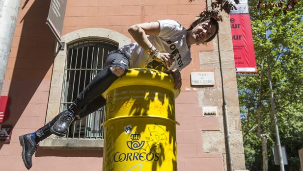 El ilustrador Felipe Almendros, fotografiado en Barcelona