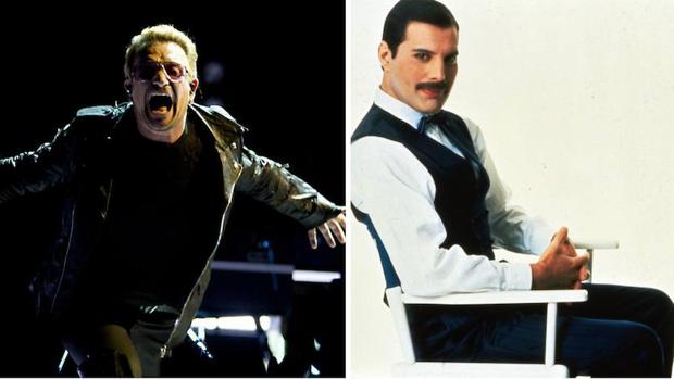 Bono y Freddie Mercury, dos artistas que escogieron otro nombre al suyo real