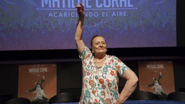 Matilde Coral en el homenaje de este martes