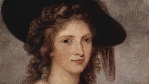 Autorretrato de Angelica Kauffmann (fragmento)