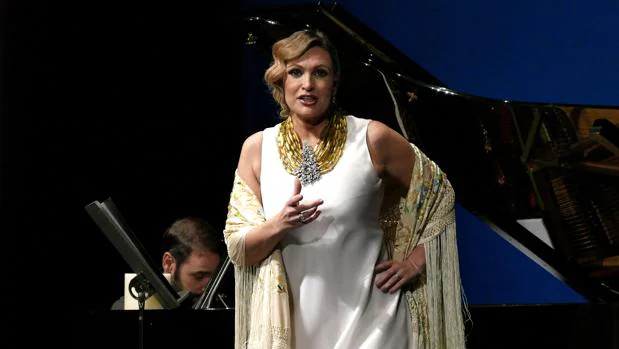 La soprano Ainhoa Arteta el pasado mes de enero