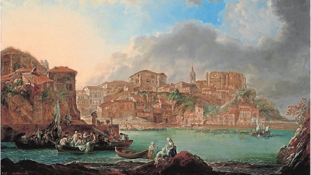 «El puerto de Bermeo», de Luis Paret y Alcázar (Colección Várez Fisa)
