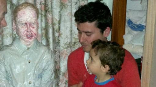 Otro «selfie» de Daniel Jordán, sobrino y niño albino incluidos, para «Darán que Hablar»