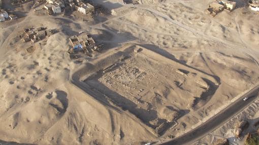 Imagen aérea de la zona de excavación
