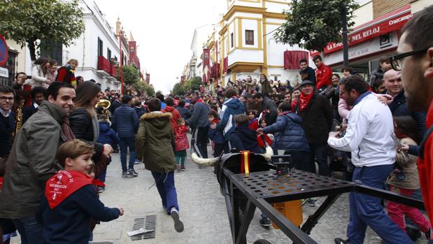 Cientos de niños participaron en el III encierro infantil de Morante de la Puebla