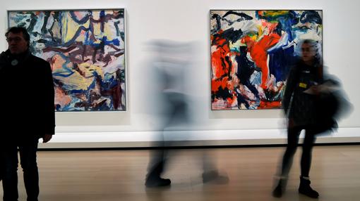 Dos obras de Willem de Kooning, en las salas del Guggenheim de Bilbao