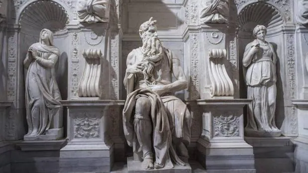 El «Moisés» luce espléndido tras su restauración en la iglesia San Pietro in Vincoli