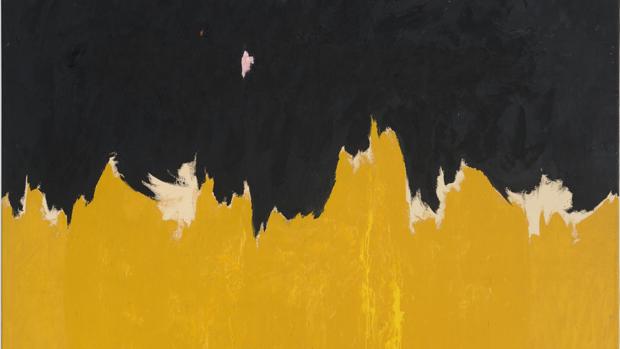 Detalle del óleo sobre lienzo «PH-950», datado en 1950, de Clyfford Still