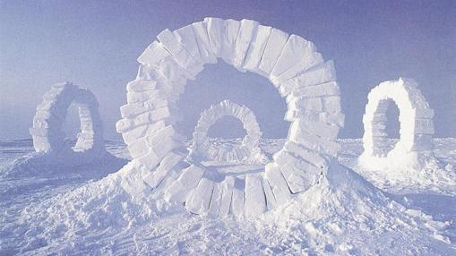 Touching North, North Pole, 1989, de Andy Goldsworthy