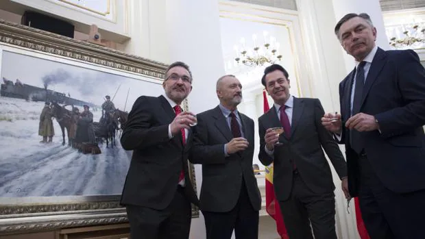 Francisco Álvarez, Pérez-Reverte, Ferrer-Dalmau y el embajador ruso