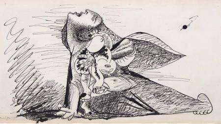 Dibujo preparatorio para el «Guernica»