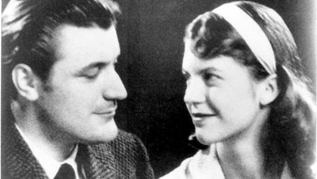 Los poetas Ted Hughes y Sylvia Plath
