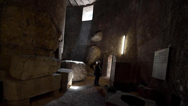 Interior del mausoleo de Augusto, en Roma