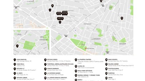 Plano de situación de los estudios de Art/Banchel