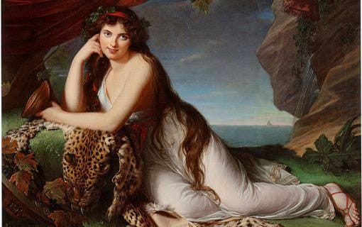 «Retrato de Emma Hamilton», de Vigée-Le Brun, que el almirante Nelson, su amante, adquirió en 1801 por 300 libras. Solicitó que la venta se hiciera en privado, con la mayor discreción posible