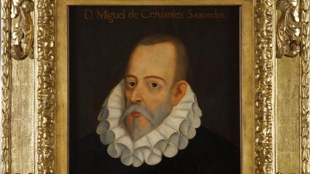 Retrato del escritor Miguel de Cervantes conservado en la Real Academia Española