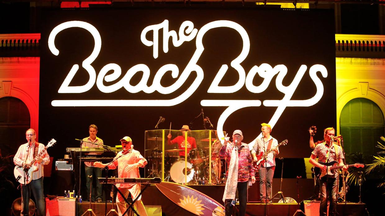 The Beach Boys, durante su actuación en Barcelona