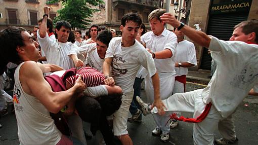 Enfrentamientos en Pamplona