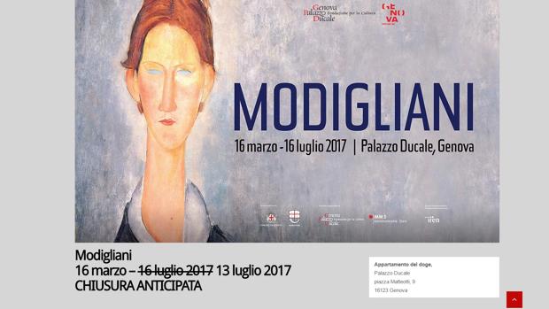 Incautados 21 cuadros en una exposición de Modigliani en Génova por su dudosa autoría