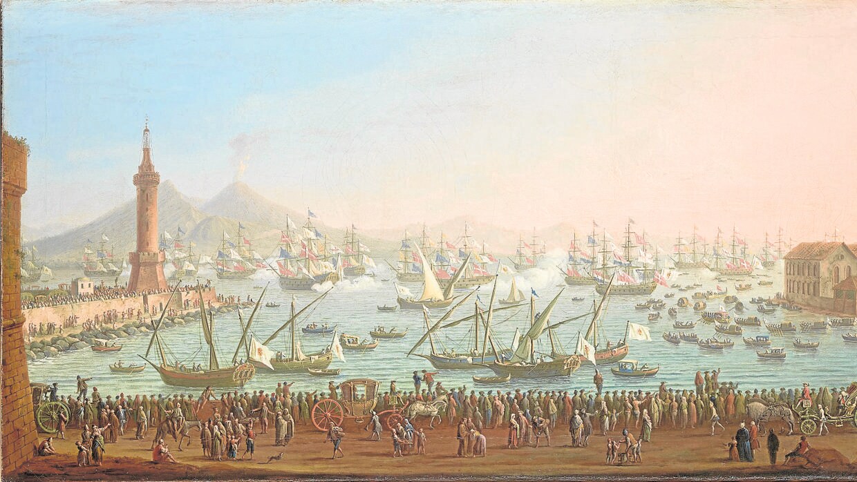 Pietro Fabris inmortalizó en 1759 la imagen de Carlos III embarcándose en Nápoles rumbo a Barcelona para iniciar su reinado en España