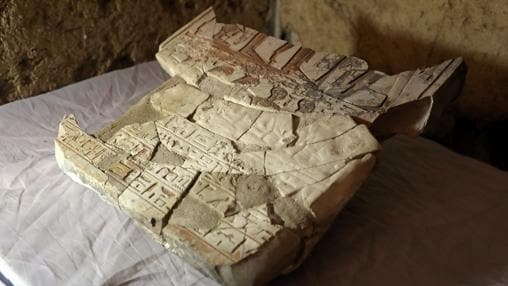 Una de las piezas encontradas en Luxor